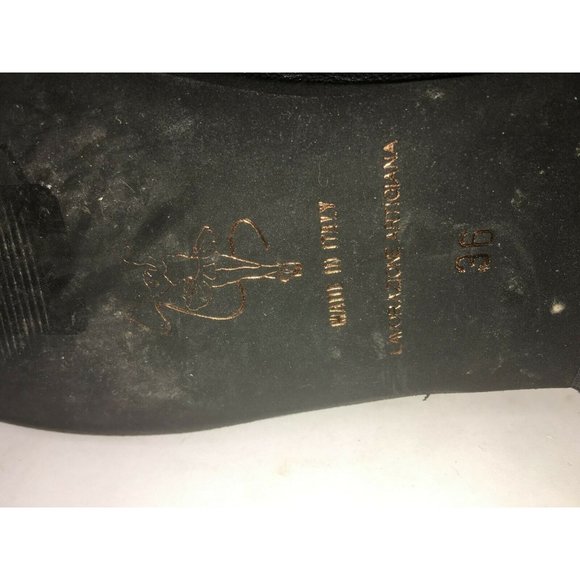 Lavorazione Artigiana Black Leather Knee High Boot - Picture 4 of 7